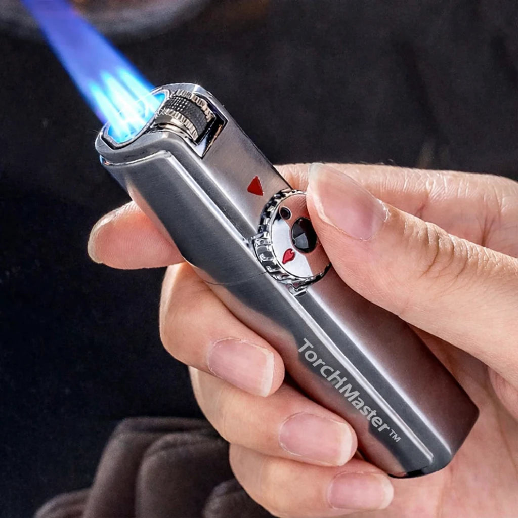 TorchMaster™ Triple Jet Torch Lighter — Windproof Butane Refillable ...