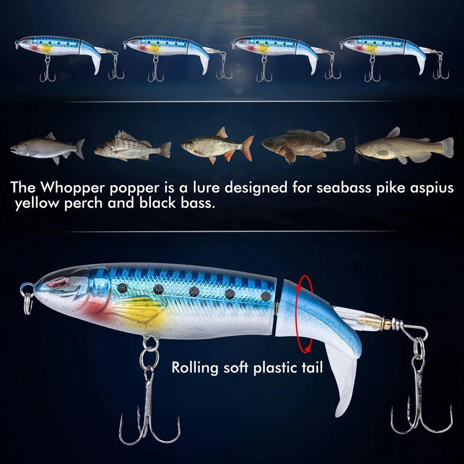 Display of the fishing lure's durable construction.

