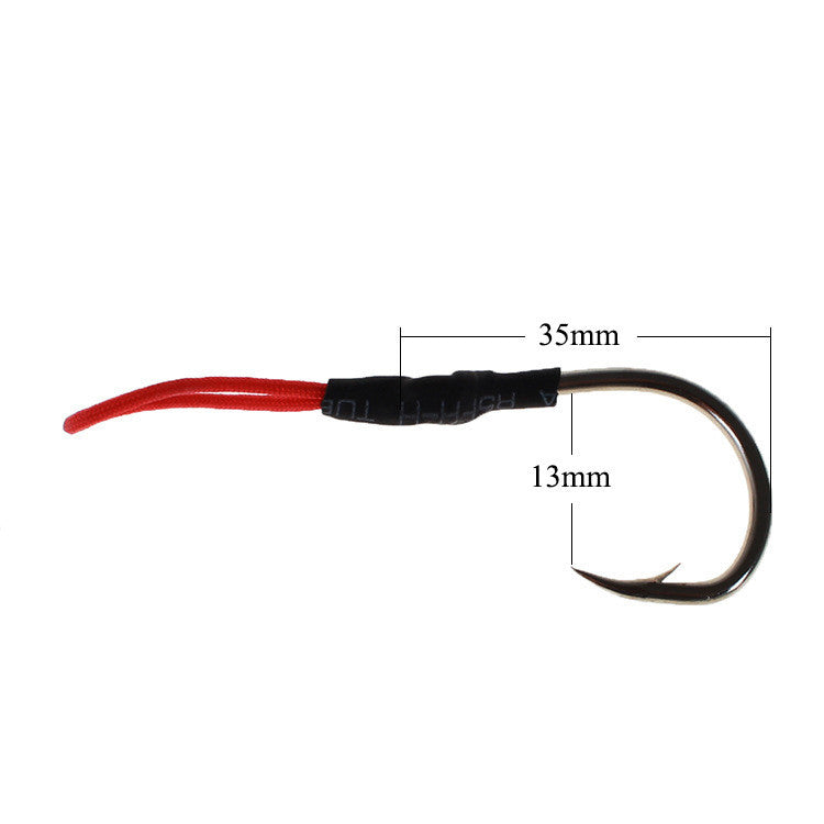 Large Black Bold Iron Plate Hook With Barbs