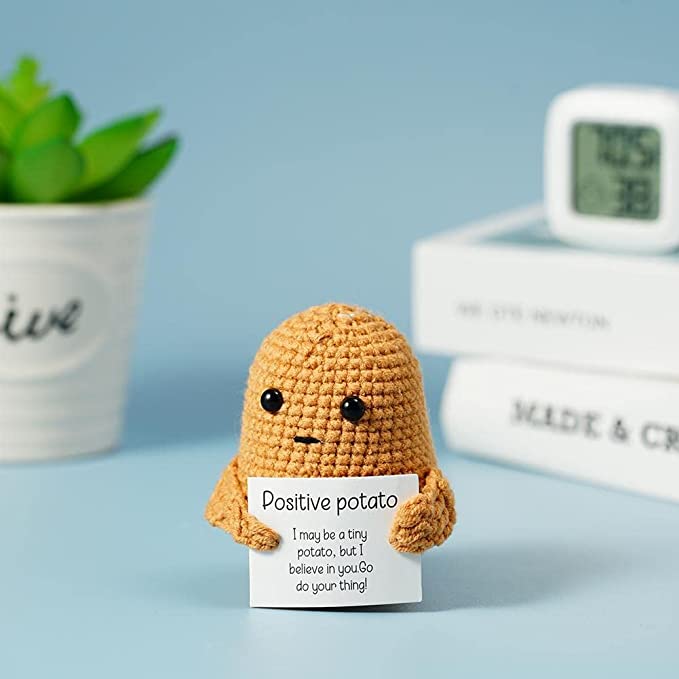 z Funny Gift Knitted Positive Potato