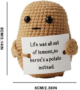 z Funny Gift Knitted Positive Potato