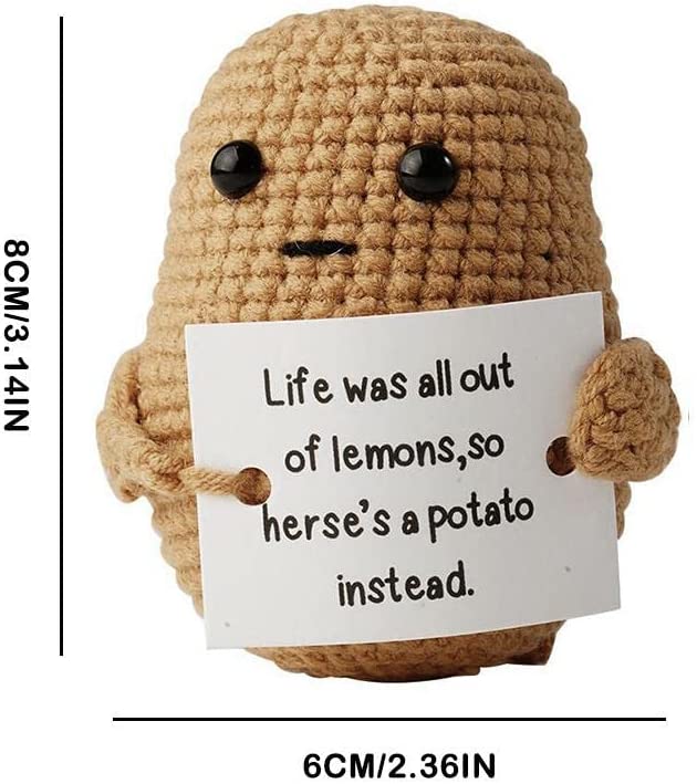 z Funny Gift Knitted Positive Potato