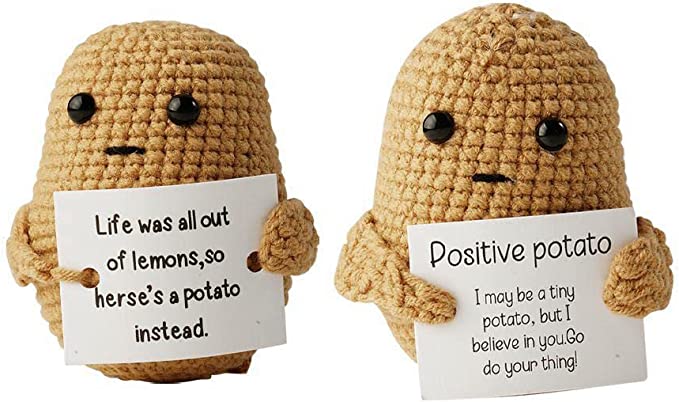 z Funny Gift Knitted Positive Potato