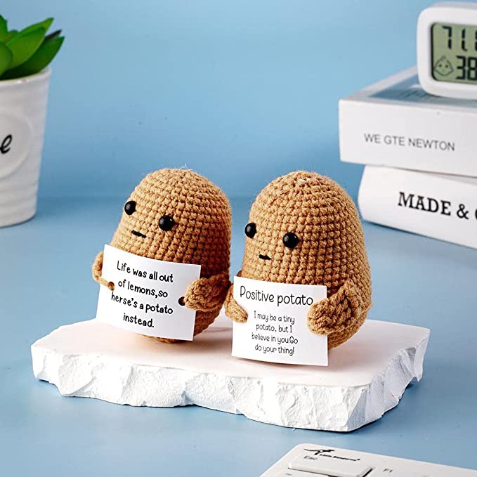 z Funny Gift Knitted Positive Potato