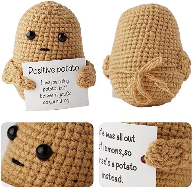 z Funny Gift Knitted Positive Potato