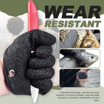 Fishing Catching Gloves with Magnet Release