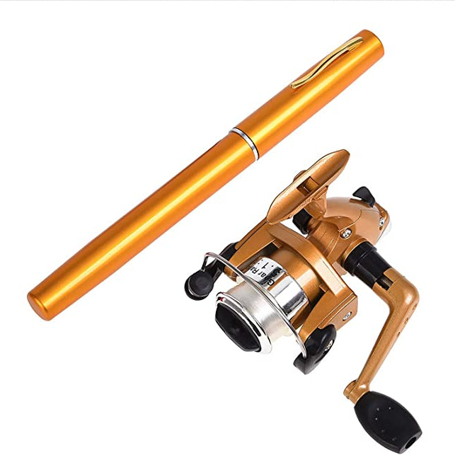 Close-up of the Telescopic Drum Pen Rod's sleek and durable metal finish