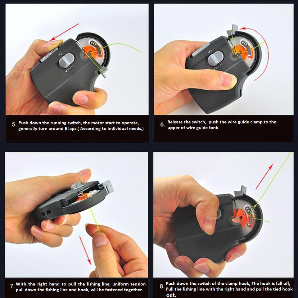 Effortless fishing tool - Automatic hook tying machine for anglers looking to save time