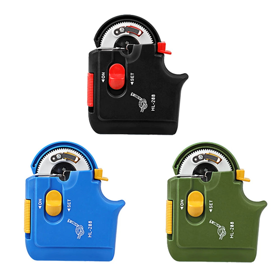 Compact and efficient fishing accessory - Automatic hook tying device for easy fishing setup.