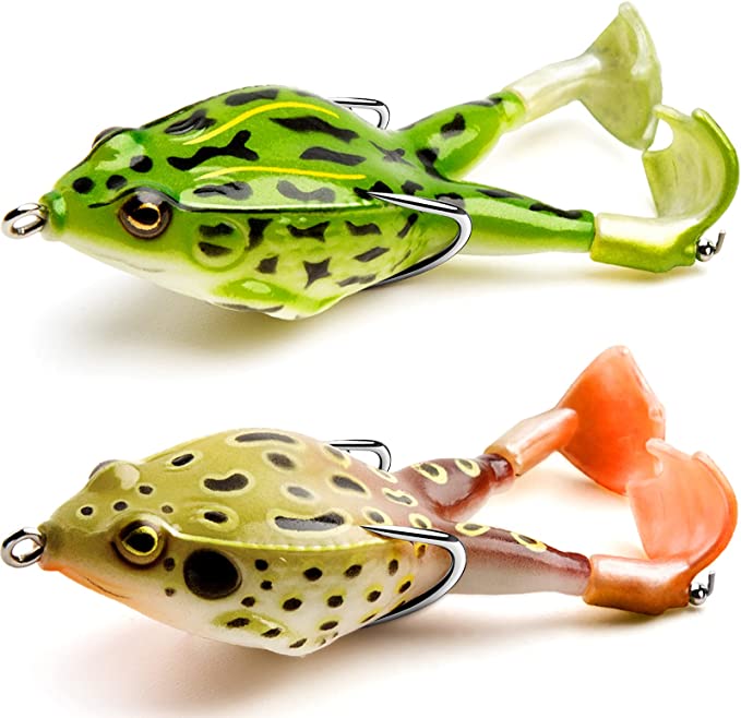 double propeller fishing lures Double Propeller Frog Soft Bait