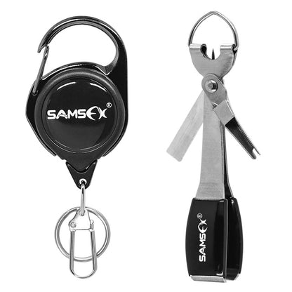 Fishing tool quick knot tie and scissors