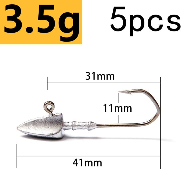 z 10 PSC/Lot Soft Fishing Hooks