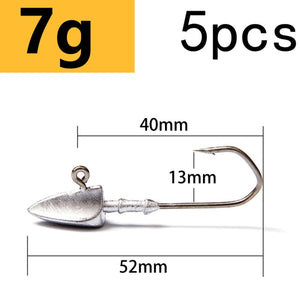 z 10 PSC/Lot Soft Fishing Hooks