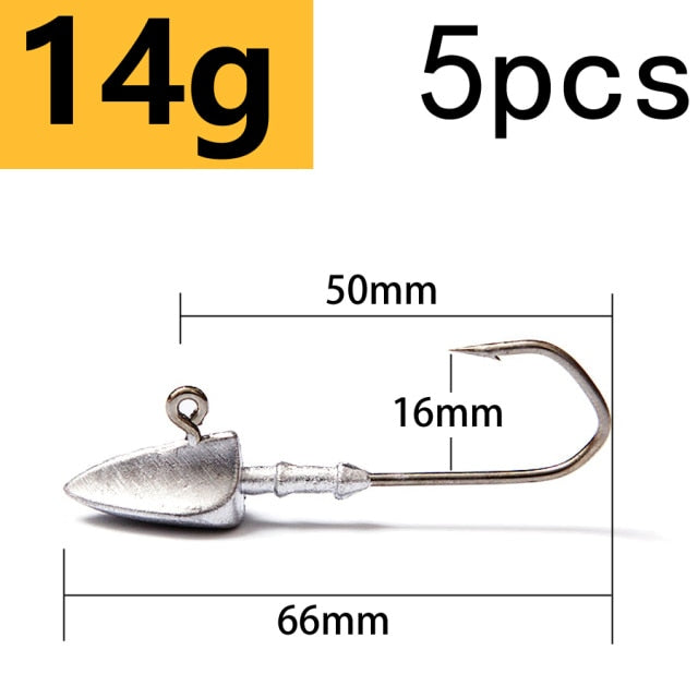 z 10 PSC/Lot Soft Fishing Hooks