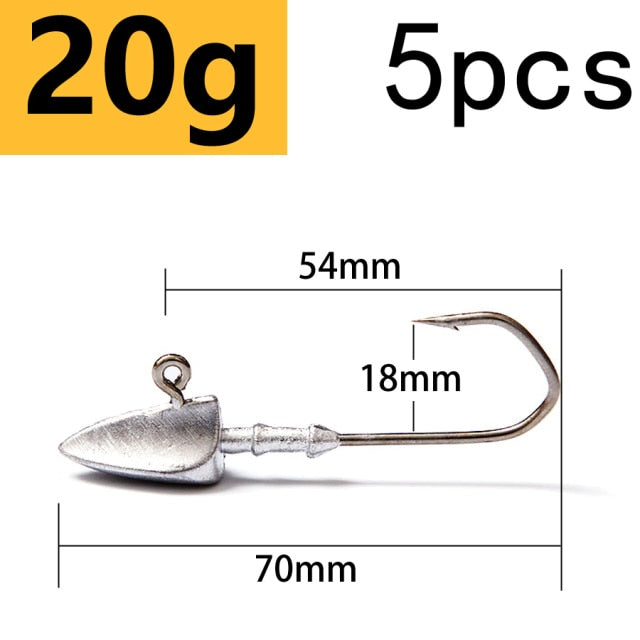 z 10 PSC/Lot Soft Fishing Hooks